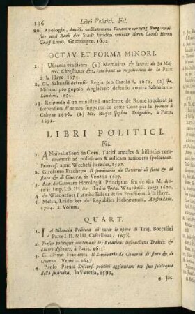 136-155, Libri Politici.