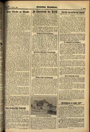 Zweite Ausgabe vom Montag, den 17. Oktober 1938.