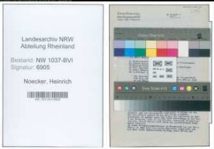 Entnazifizierung Heinrich Noecker , geb. 03.01.1907 (Steuerinspektor)