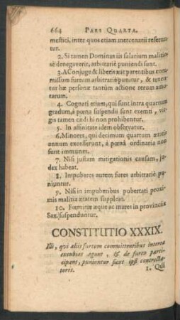Constitutio XXXIX.