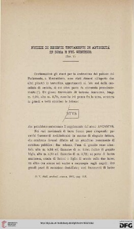 36: Notizie di recenti trovamenti di antichità in Roma e nel suburbio, [18]
