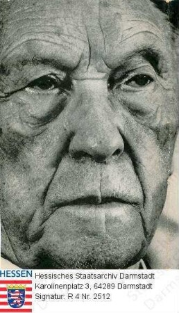 Adenauer, Konrad (1876-1967) / Porträt, linksvorblickendes Kopfbild