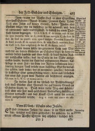 Vom Wörth / Wasen oder Insuln