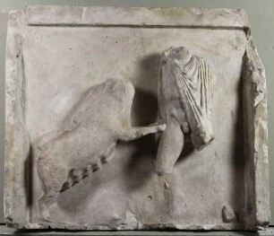 Theseus kämpft mit einer Sau