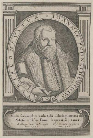 Bildnis des Ioannes Schneidewinivs