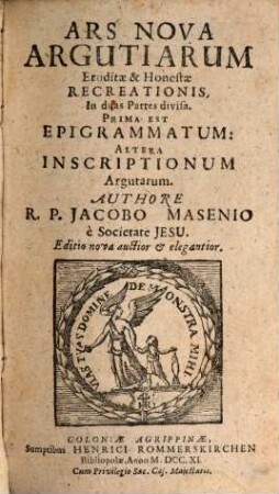 Ars nova argutiarum epigrammatica et epigraphica