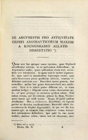 Godofredi Hermanni Opuscula, 2