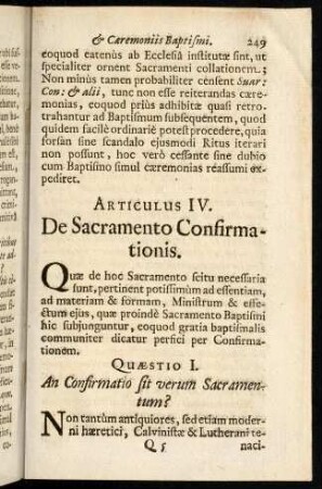 249-282, Articulus IV