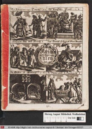 Alter und Neuer Afrikanischer Sitten/ Trachten/ Götzendienst/ Grausamkeiten und Landschafften Calender/ Auf das Jahr ... M.DC.LXXIX.