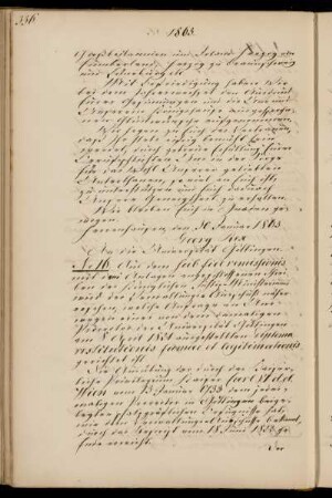 Hinterfragung der Rechtmäßigkeit einer 1821 vom Prorektor als Hofpfalzgraf ausgestellten Urkunde zur Legitimierung einer unehelichen Geburt.