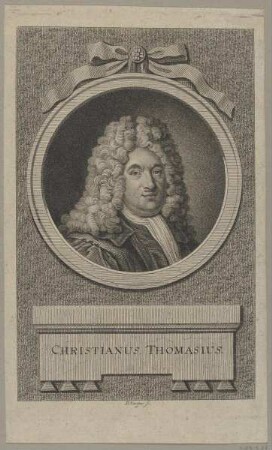 Bildnis des Christianus Thomasius