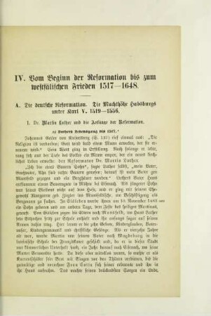 IV. Vom Beginn der Reformation bis zum westfälischen Frieden 1517-1648