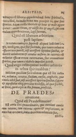 De Praedestinatione.