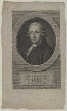 Bildnis des Christian Garve