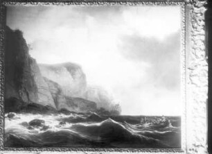 Küstenlandschaft mit Schiffen