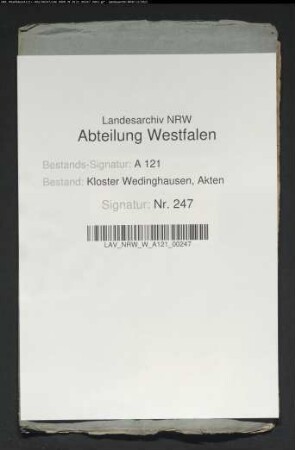 Heberegister der Rezeptur Werl.