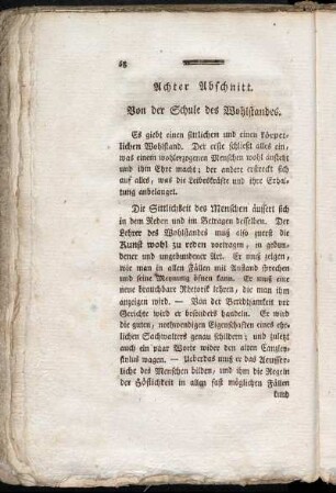 Achter Abschnitt. - Vierzehnter Abschnitt.