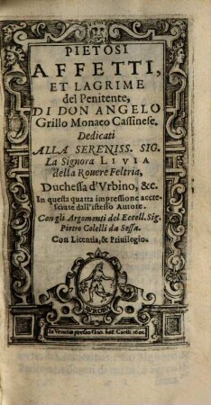 Pietosi affetti ... del penitente