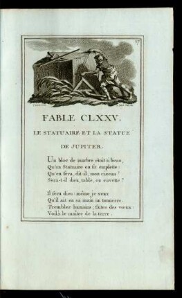 Fable CLXXV. Le Statuaire Et La Statue De Jupiter.