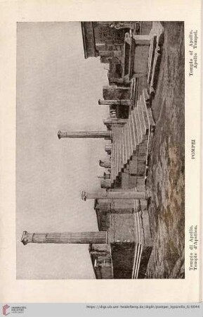 Pompei – Tempio di Apollo. – Temple d’Apollon. – Temple of Apollo. – Apollo Tempel.