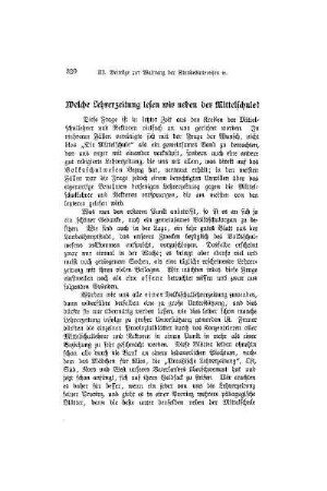 Welche Lehrerzeitung lesen wir neben der Mittelschule?