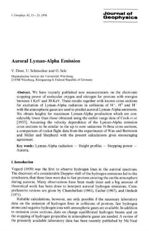 Auroral Lyman-alpha emission