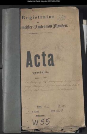 Anlage und Unterhaltung der Begräbnisplätze, Verlegung derselben außerhalb der Orte - specialia -