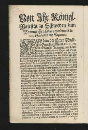 Constitution von Kirchen-Schulden.