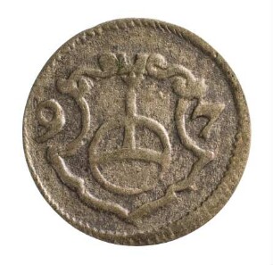 Münze, Pfennig, 1597