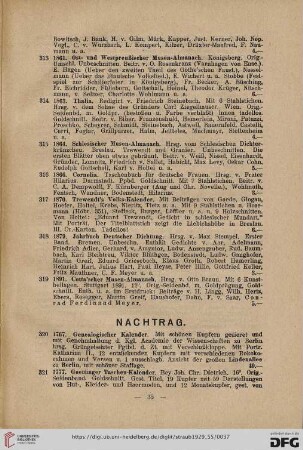 Nachtrag (Nr. 320 - 342)