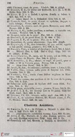 Cholera Asiatica (Nr. 4563 - 4577)