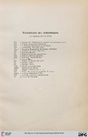 Verzeichnis der Abkürzungen