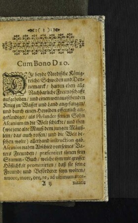 Cum Bono Deo.