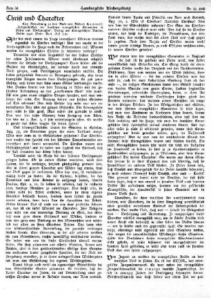 Christ und Charakter
