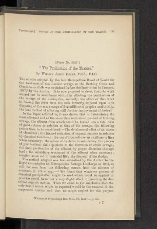 The Purification of the Thames.