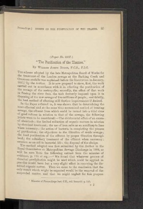 The Purification of the Thames.