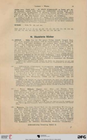 VI. Illustrierte Bücher (Nr. 115-186)