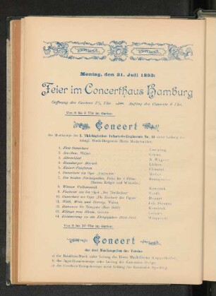 Montag, den 31. Juli 1893