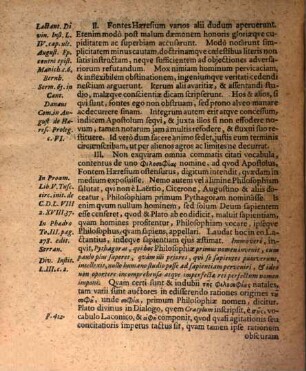 Diss. hist. philol. qua fons haeresium, Coloss. II. com. 8. ab Apostolo indicatus