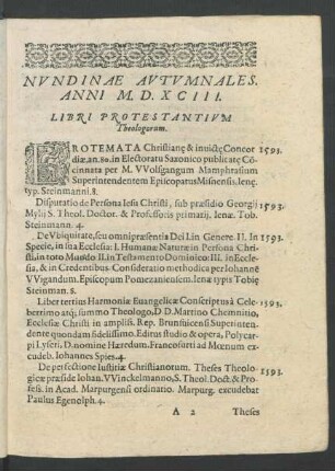 Libri Protestantium Theologorum.