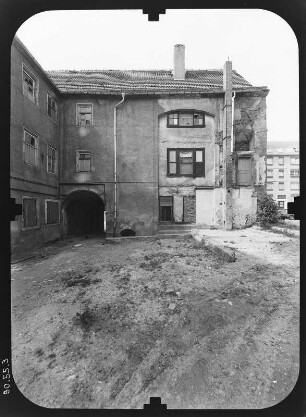 Gotha, Augustinerstraße 15. Wohnhaus. Hofansicht