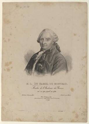 Bildnis des H. L. du Hamel du Monceau