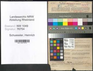 Entnazifizierung Heinrich Schuessler , geb. 29.12.1911 (Lehrer)