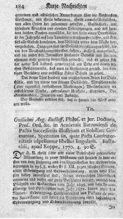De pactis successoris illustrium et nobilium Germaniae, speciatim iis, quae pacta confraternitatis adpellantur.