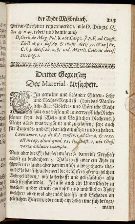 Dritter Gegensatz Der Material-Ursachen.