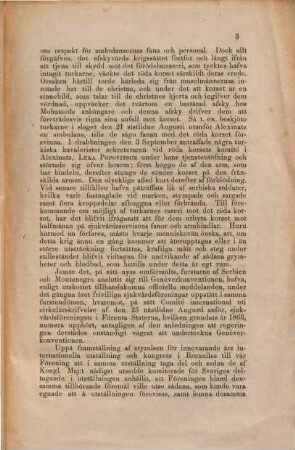 Årsberättelse för ... af verkställande utskottet vid Föreningen för Frivillig Vård af Sårade och Sjuke i Fält. 1876 (1877)