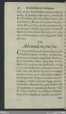 XIX. Ad eundem, rursus