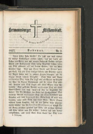 Nr. 2. Februar. 1857.