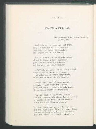 Canto a Urquiza