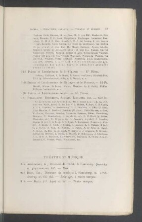 Théatre et musique